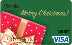 Vanilla Visa Cherry Gift Christmas Gift Card